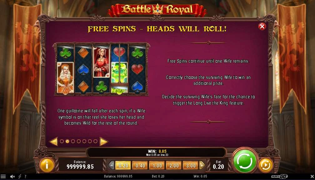 Battle Royal Free Spins